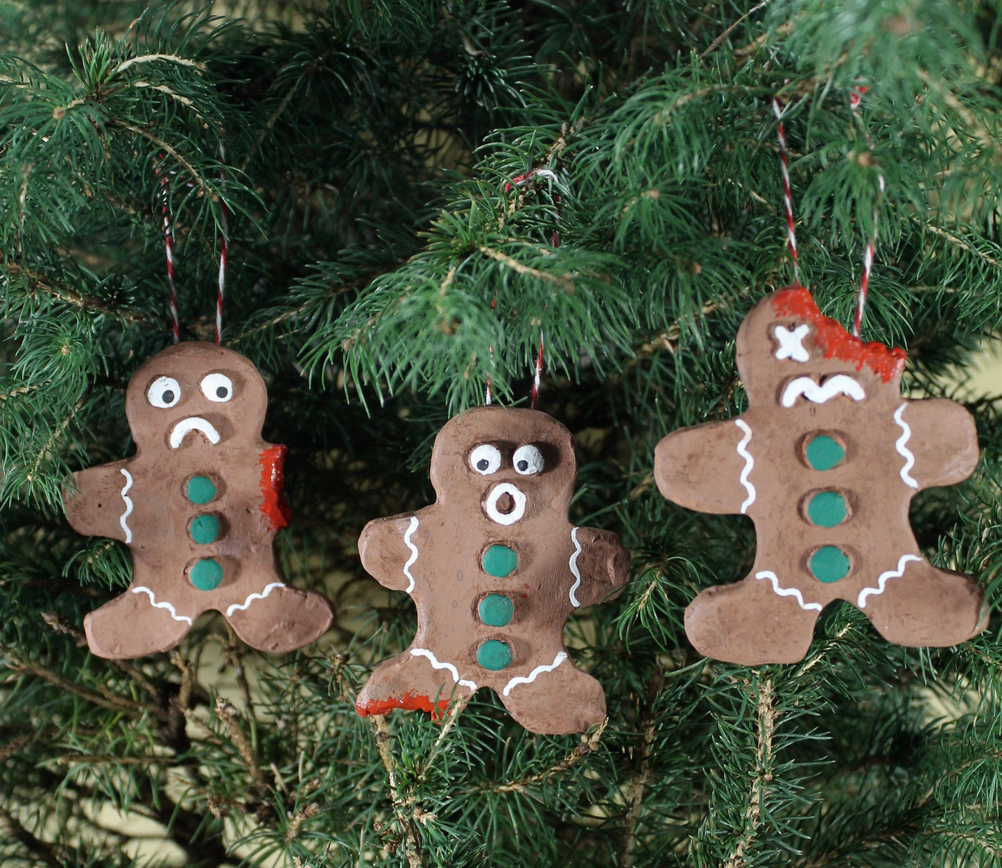 Ginger-Dead Men - Missing Foot (Christmas Ornaments)