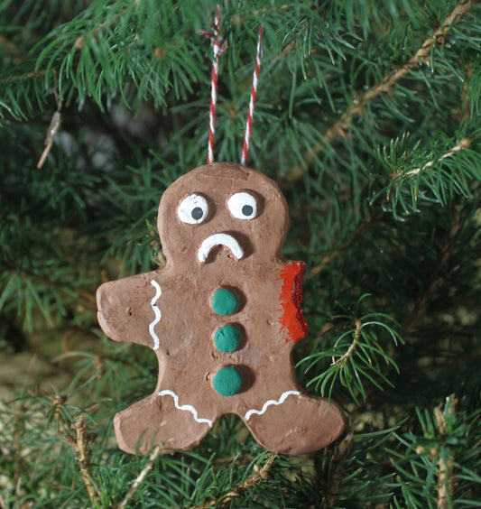 Ginger-Dead Men - Missing Arm (Christmas Ornament)