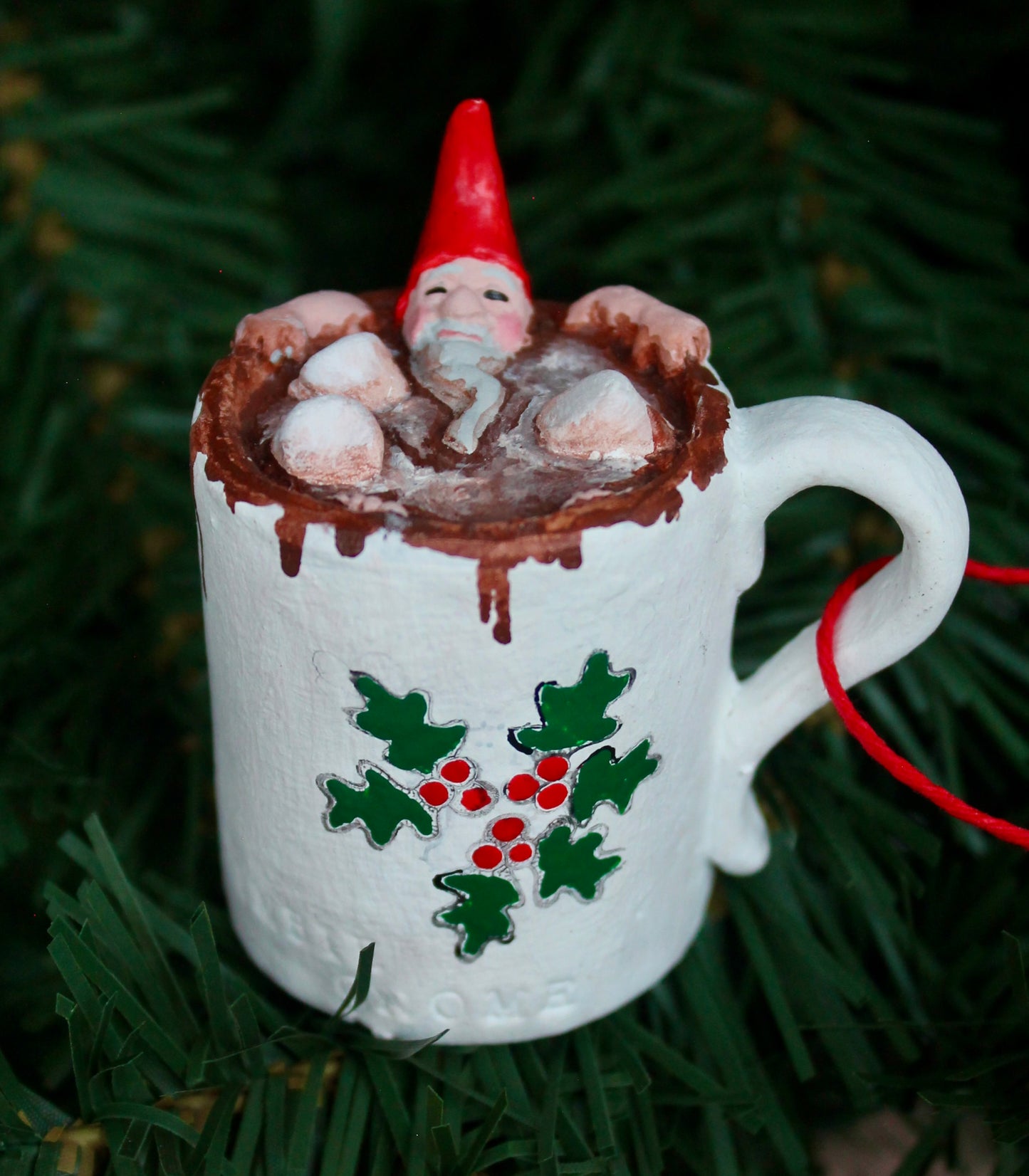 Zombie Gnomes: A Cup of Joe (Christmas Ornament)