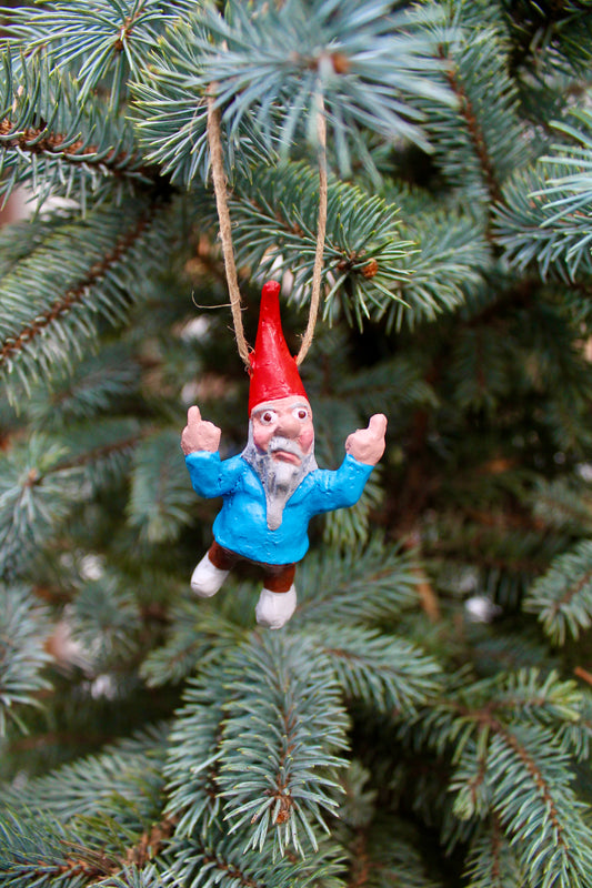 Zombie Gnome Christmas Ornament: Tiny Tim