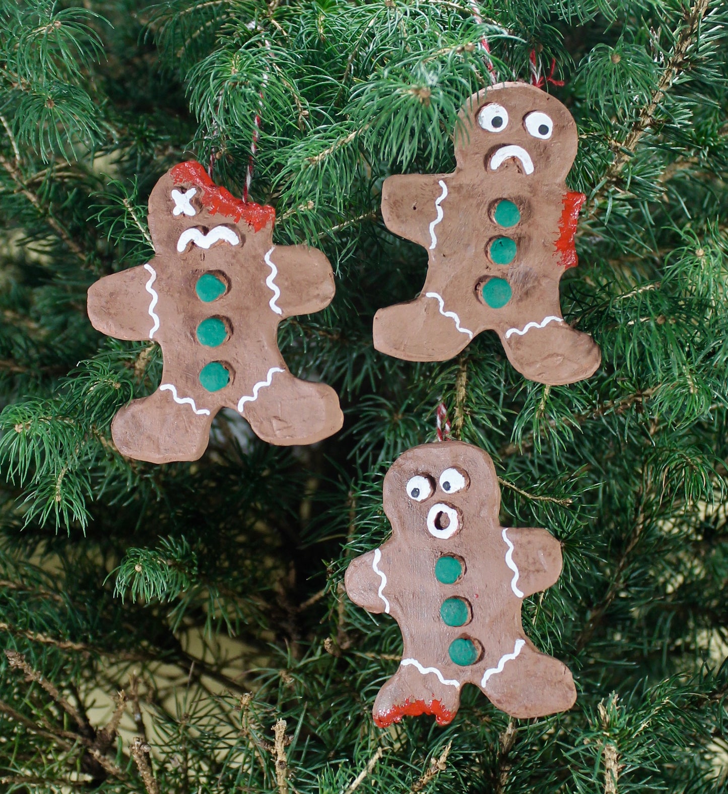 3 Ginger-Dead Men (Christmas Ornaments)