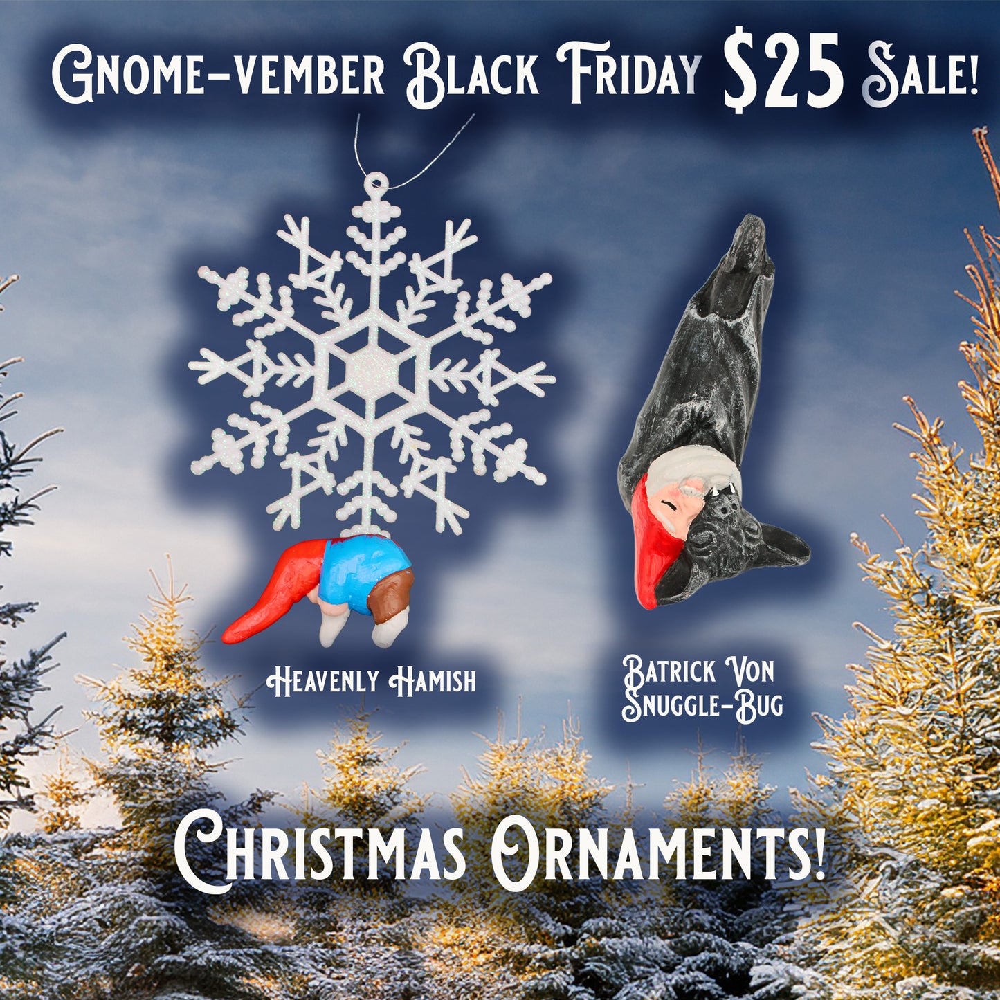 Zombie Gnomes: Gnome-vember Black Friday Sale! Christmas Ornaments