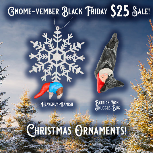 Zombie Gnomes: Gnome-vember Black Friday Sale! Christmas Ornaments